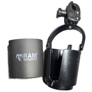 RAM Mounts Level Cup Holder with Small Tough-Claw Base and Foam Insert Black